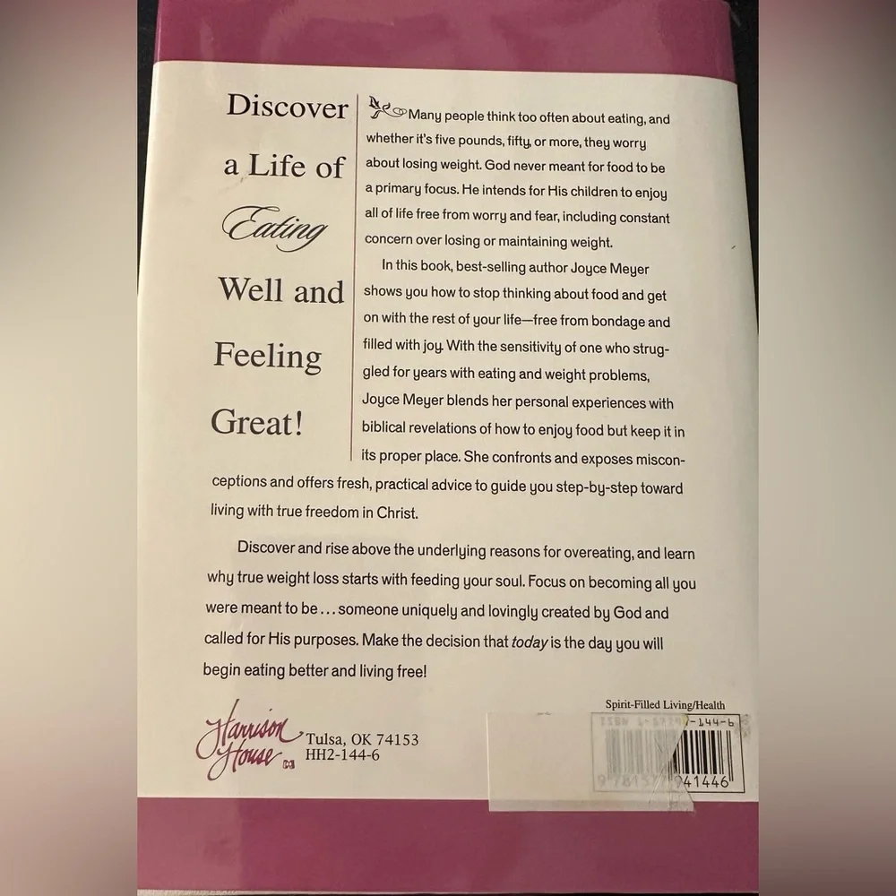 Eat and Stay Thin: Simple, Spiritual, Satisfying‎ Weight Control Hardcover
